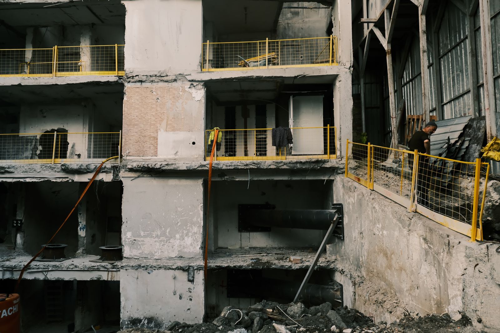 Tower Grove South project during demolition